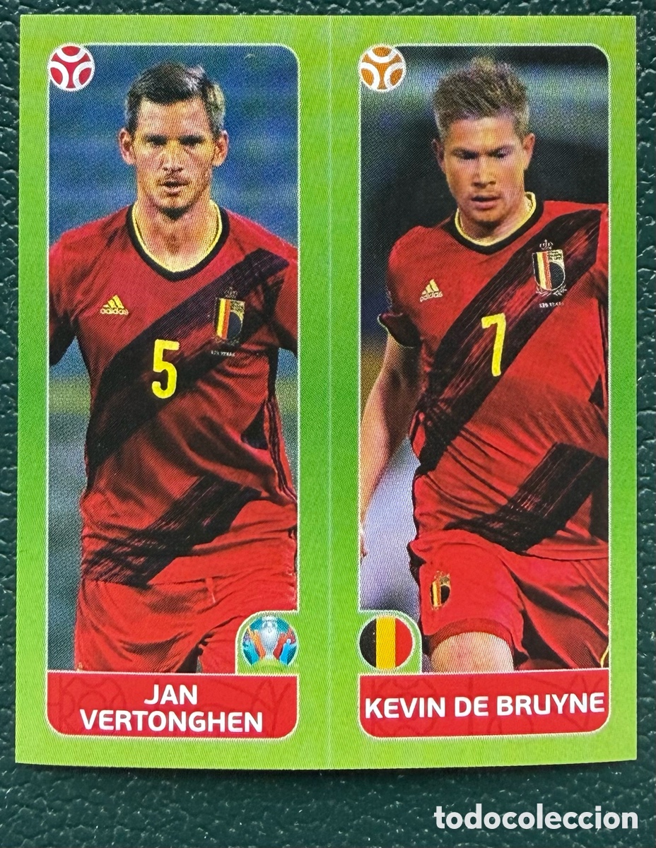 Football Stickers: 146 JAN VERTONGHEN / KEVIN DE BRUYNE BELGICA CROMO ALBUM UEFA EURO 2020 TOURNAMENT EDITION PANINI