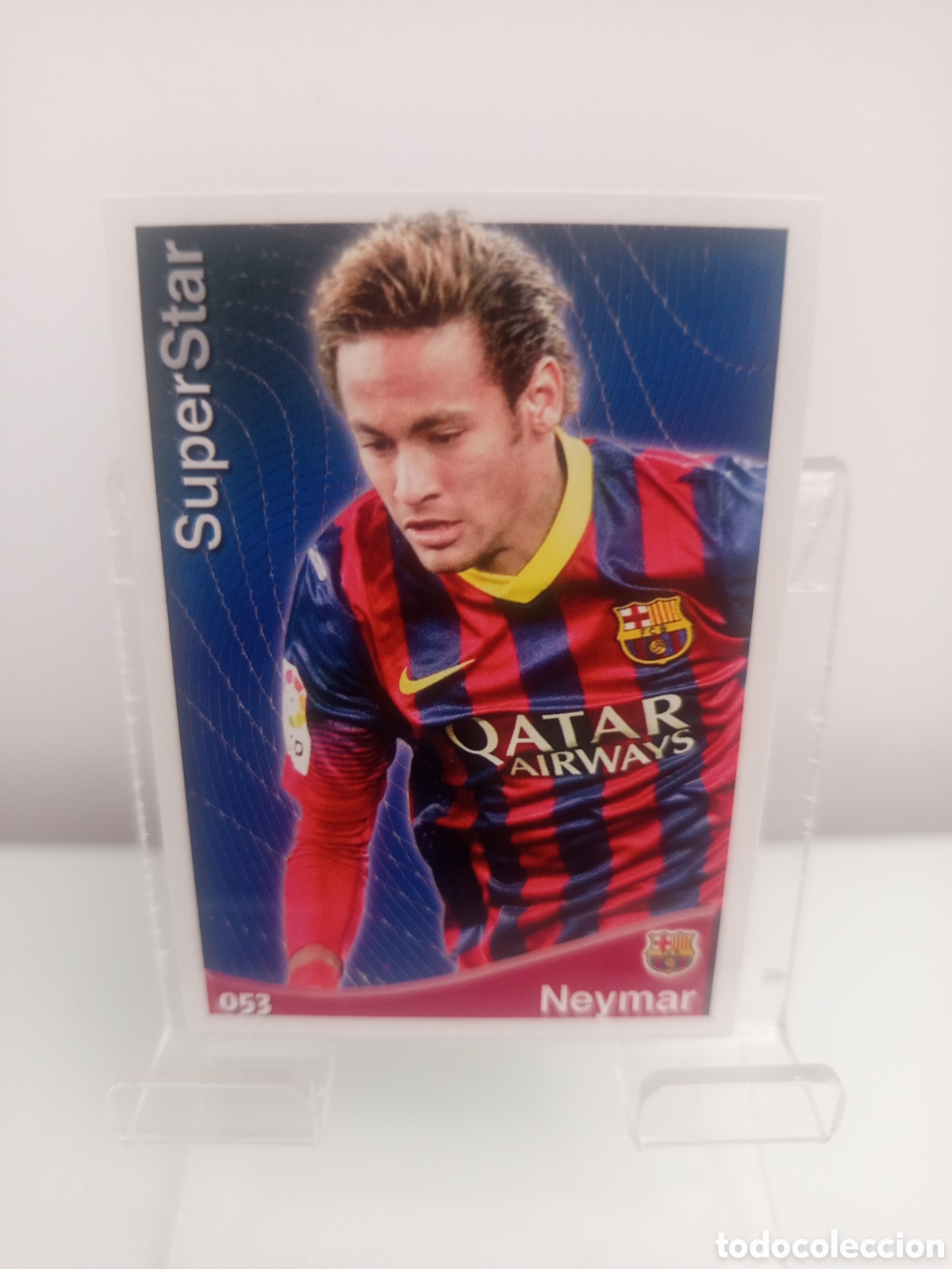 Cromos de F&uacute;tbol: ❇️ CROMO ⚽ NEYMAR BARCELONA 53 053 SUPERSTAR FICHAS LIGA 2015 14 15 2014 2015 MUNDICROMO ❇️