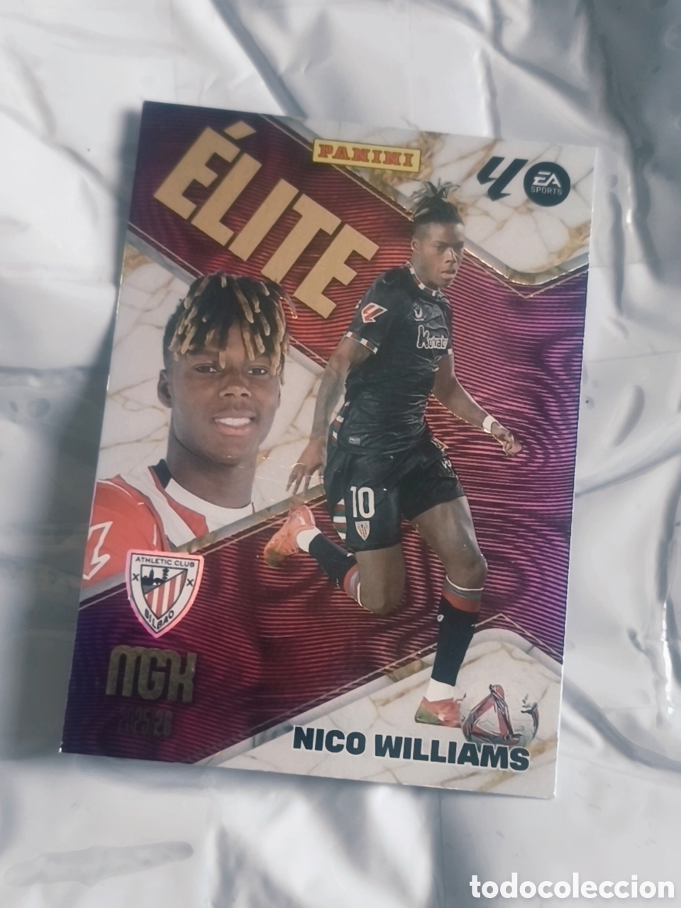 Figurine di Calcio: Carta &Eacute;lite Nico Williams - Panini Megacracks 2025/26 MGK Athletic Club