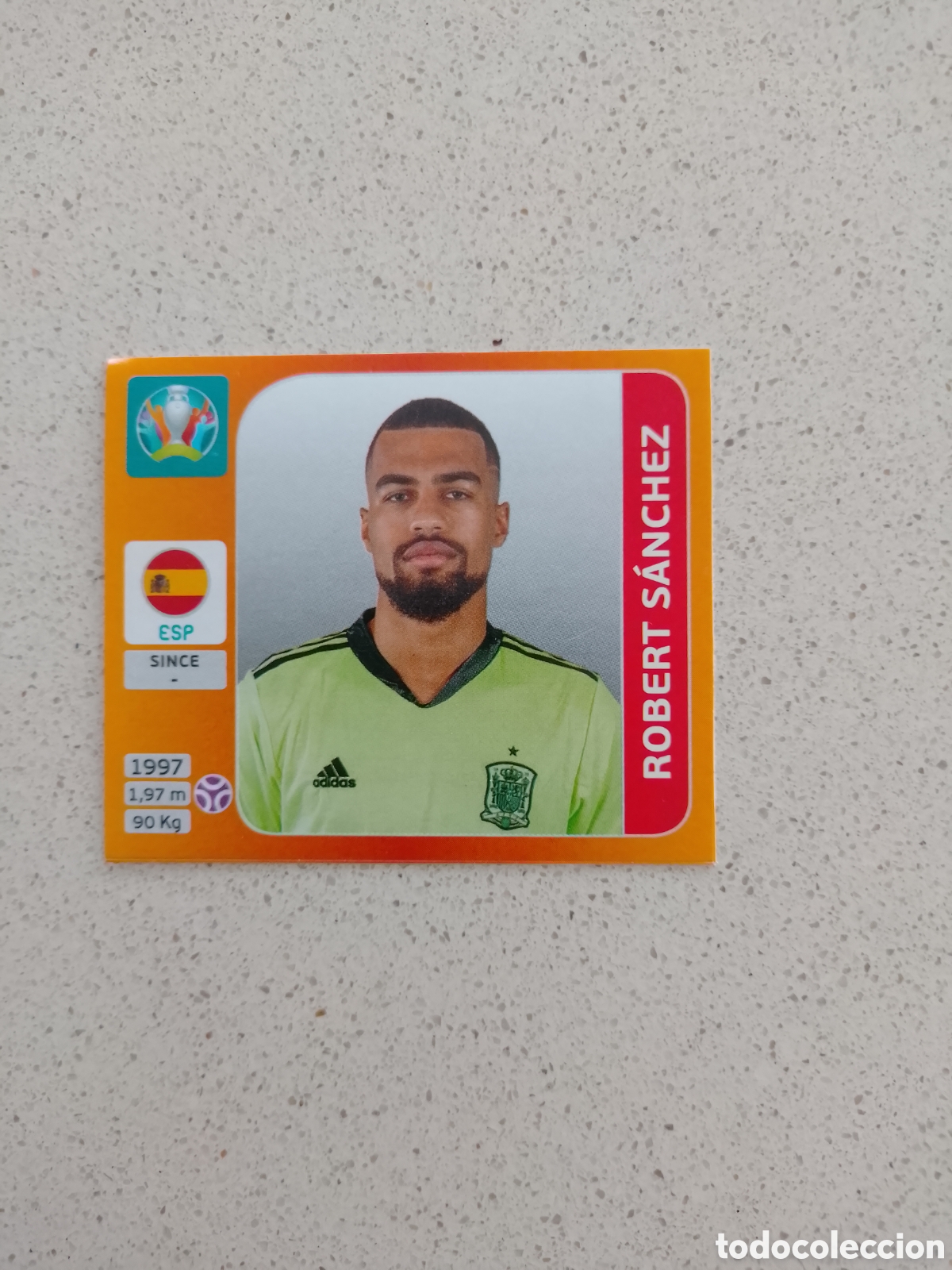 Cromos de F&uacute;tbol: CROMO ACTUALIZACI&Oacute;N N&Uacute;MERO A1 ROBERT S&Aacute;NCHEZ ESPA&Ntilde;A EUROCOPA 2020. PANINI.