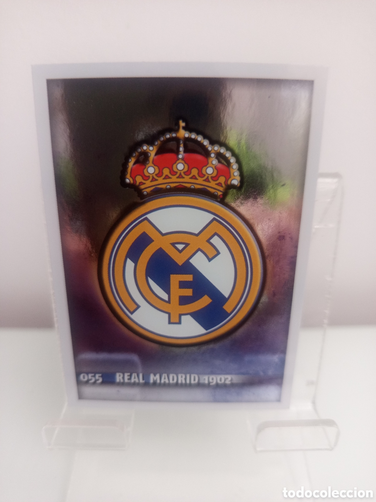 Fu&szlig;ball-Sticker: ❇️ CROMO ⚽ ESCUDO REAL MADRID 55 055 FICHAS LIGA 2015 14 15 2014 2015 MUNDICROMO ❇️