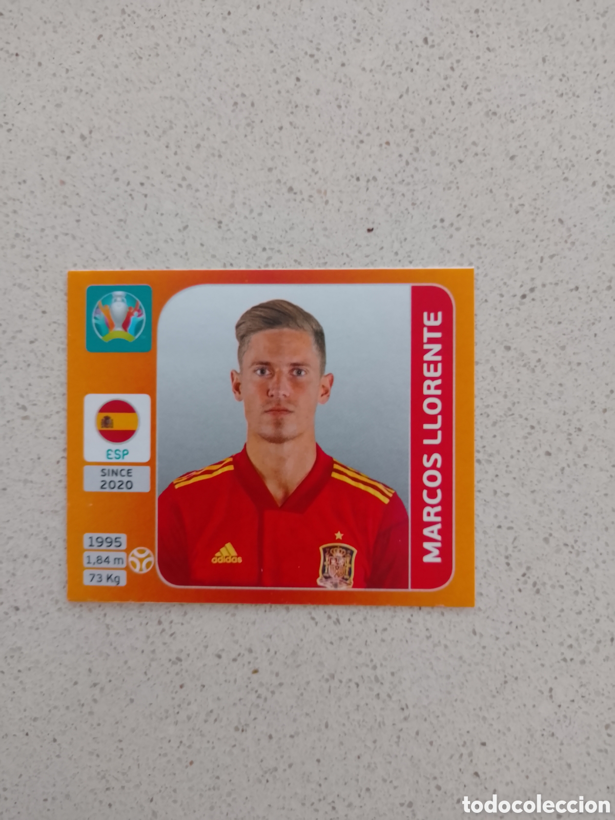 Cromos de F&uacute;tbol: CROMO ACTUALIZACI&Oacute;N N&Uacute;MERO A6 MARCOS LLORENTE ESPA&Ntilde;A EUROCOPA 2020. PANINI.