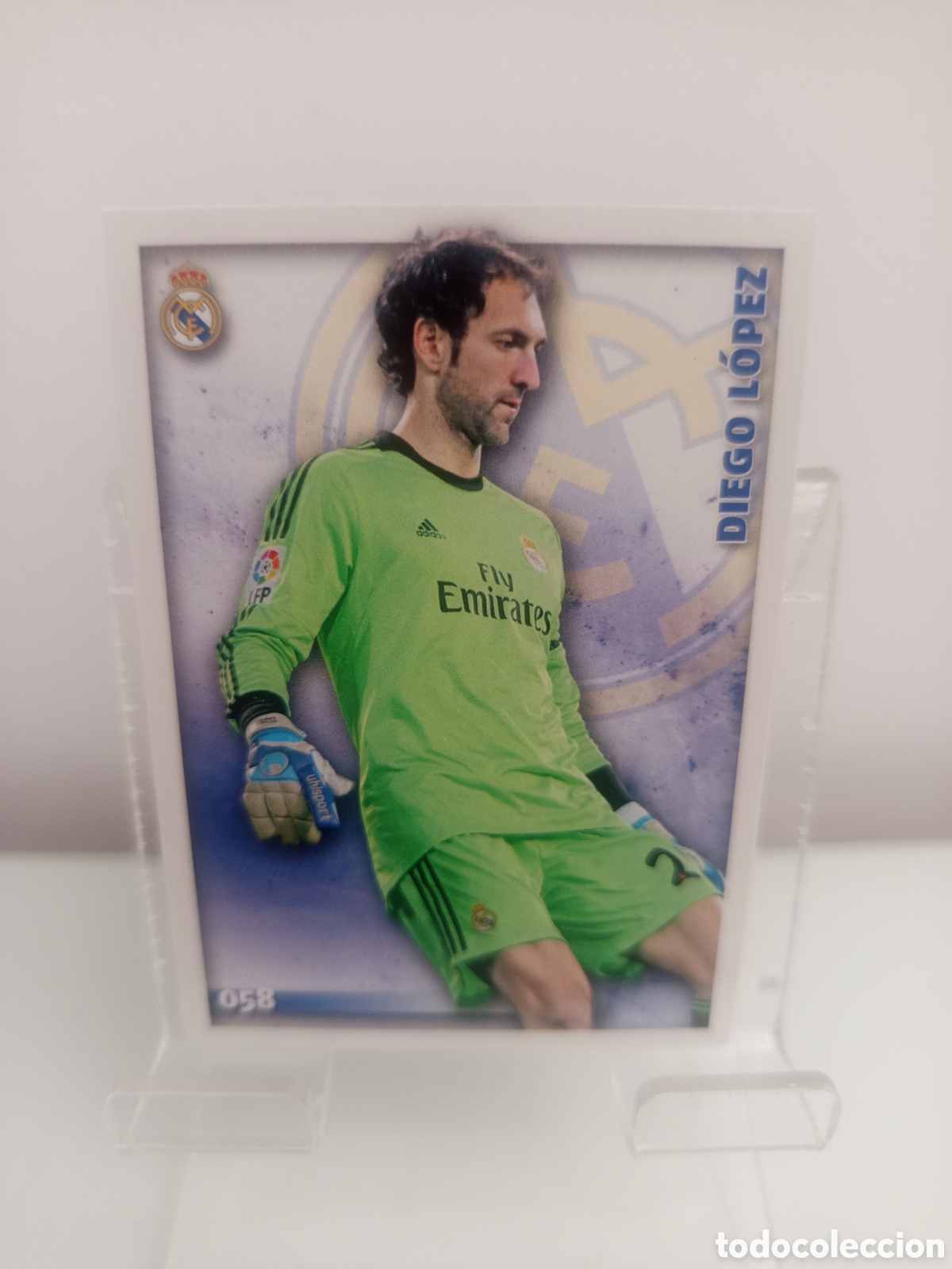 Fu&szlig;ball-Sticker: ❇️ CROMO ⚽ DIEGO L&Oacute;PEZ REAL MADRID 58 058 FICHAS LIGA 2015 14 15 2014 2015 MUNDICROMO ❇️