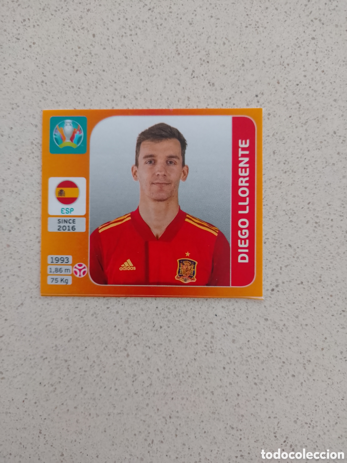 Cromos de F&uacute;tbol: CROMO ACTUALIZACI&Oacute;N N&Uacute;MERO A4 DIEGO LLORENTE ESPA&Ntilde;A EUROCOPA 2020. PANINI.