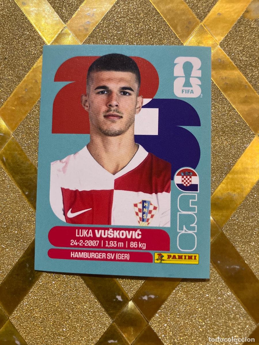 Football Stickers: CROMO DE F&Uacute;TBOL NUMERO CRO 6 LUKA VUSKOVIC CROACIA MUNDIAL 2026 MEXICO-EEUU-CANADA PANINI !
