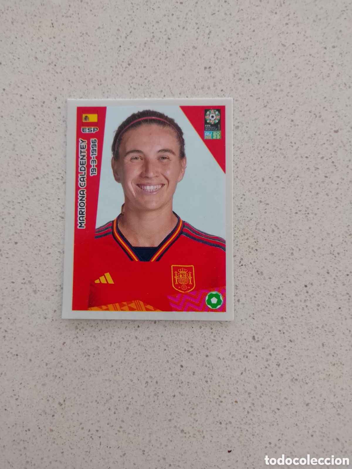 Cromos de F&uacute;tbol: CROMO ACTUALIZACI&Oacute;N J9 MARIONA CALDENTEY ESPA&Ntilde;A MUNDIAL FEMENINO 2023. PANINI.