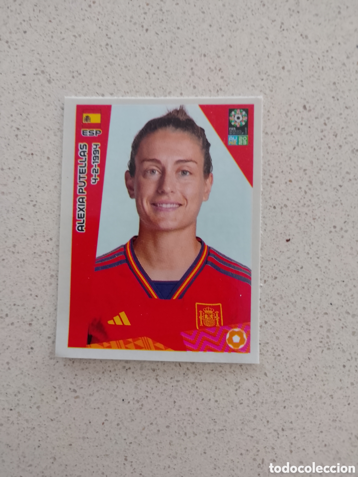 Cromos de F&uacute;tbol: CROMO ACTUALIZACI&Oacute;N J7 ALEXIA PUTELLAS ESPA&Ntilde;A MUNDIAL FEMENINO 2023. PANINI.
