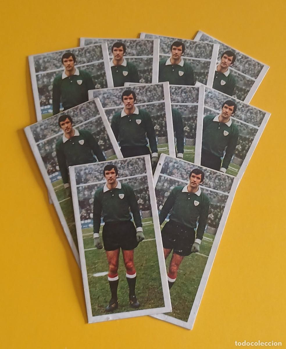 Cromos de F&uacute;tbol: LOTE DE 10 CROMOS IR&Iacute;BAR ATHLETIC DE BILBAO EDICIONES ESTE LIGA 75-76. Nuevos y sin pegar.