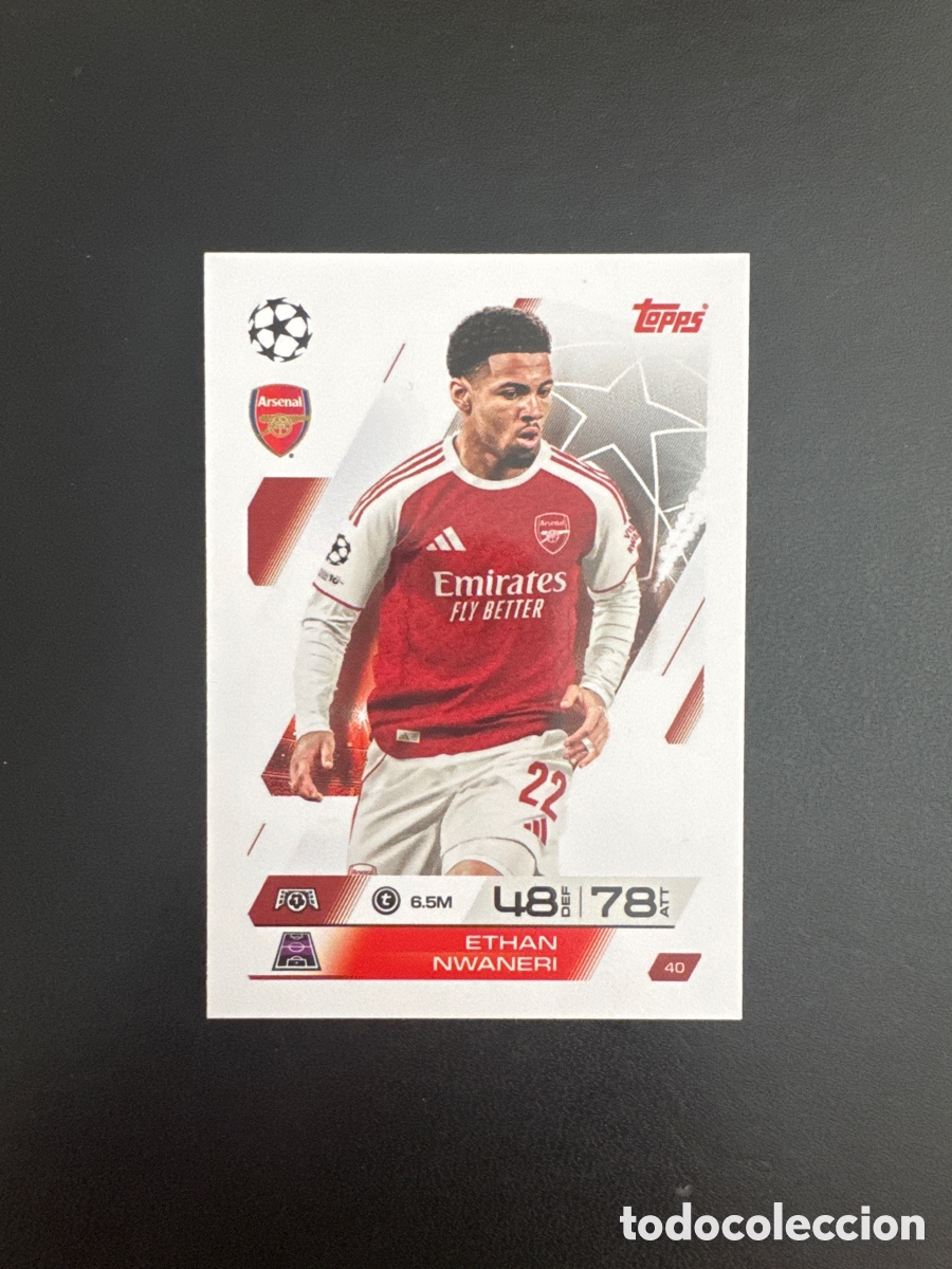 Cromos de F&uacute;tbol: NWANERI ARSENAL NUMERO 40 MATCH ATTAX 2025 2026