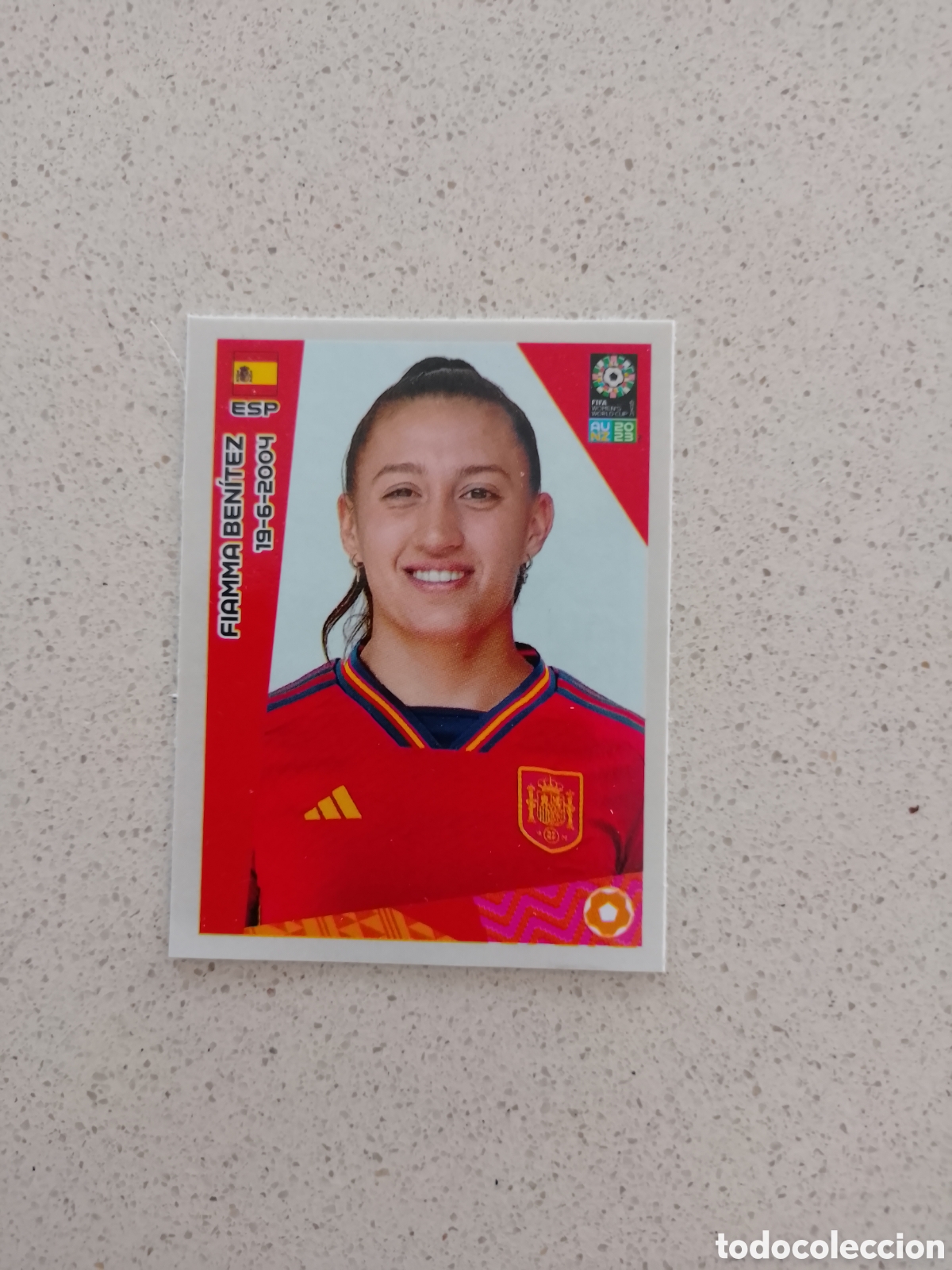 Cromos de F&uacute;tbol: CROMO ACTUALIZACI&Oacute;N J8 FIAMMA BEN&Iacute;TEZ ESPA&Ntilde;A MUNDIAL FEMENINO 2023. PANINI.