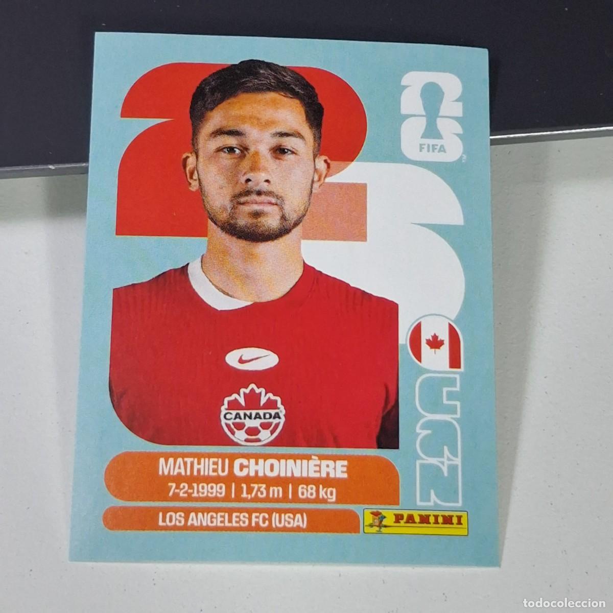 Cromos de F&uacute;tbol: B19 CAN15 MATHIEU CHOINI&Egrave;RE 15 CANADA CAN MUNDIAL FIFA WORLD CUP 2026 STICKER PANINI