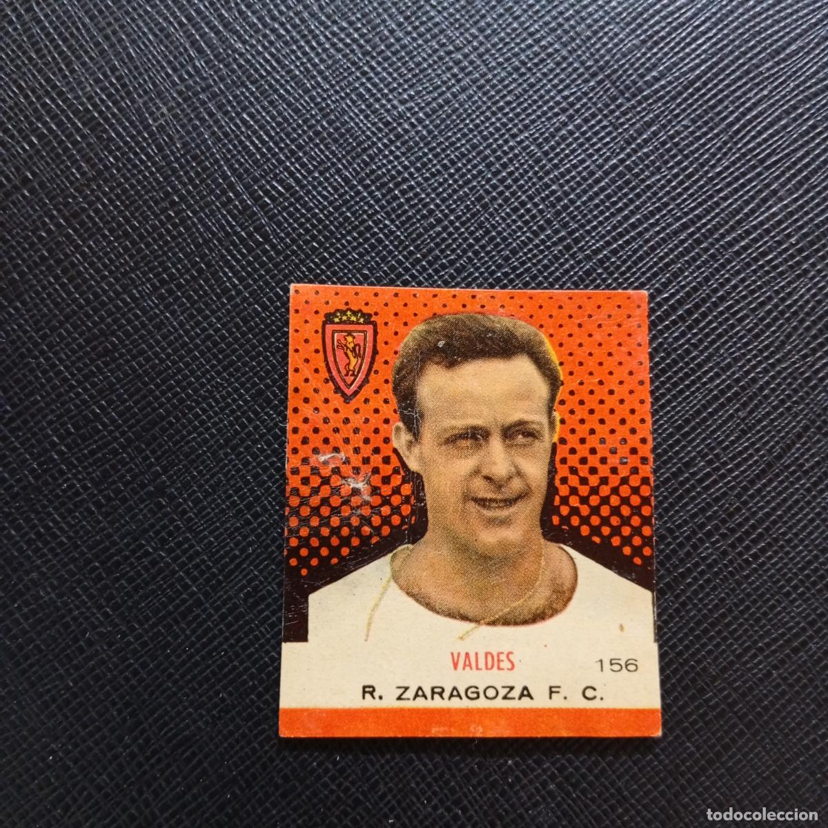 Cromos de F&uacute;tbol: 156 VALDES ZARAGOZA BRUGUERA CAMPEONES 1957 1958 CROMO FUTBOL 57 58 - DESPEGADO - A44 PG370