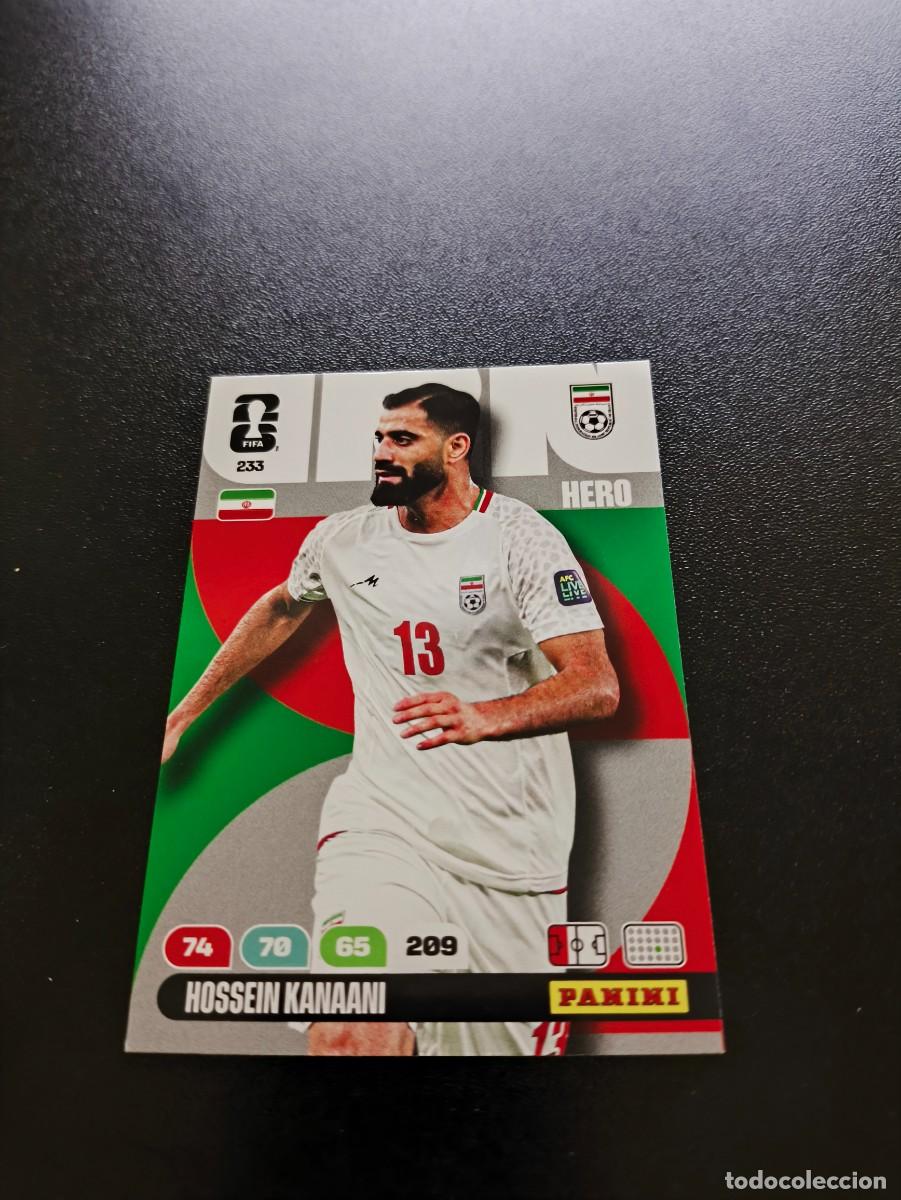 Cromos de F&uacute;tbol: 233 Hossein Kanaani iran ADRENALYN MUNDIAL FIFA WORLD CUP 2026 PANINI NO LIGA