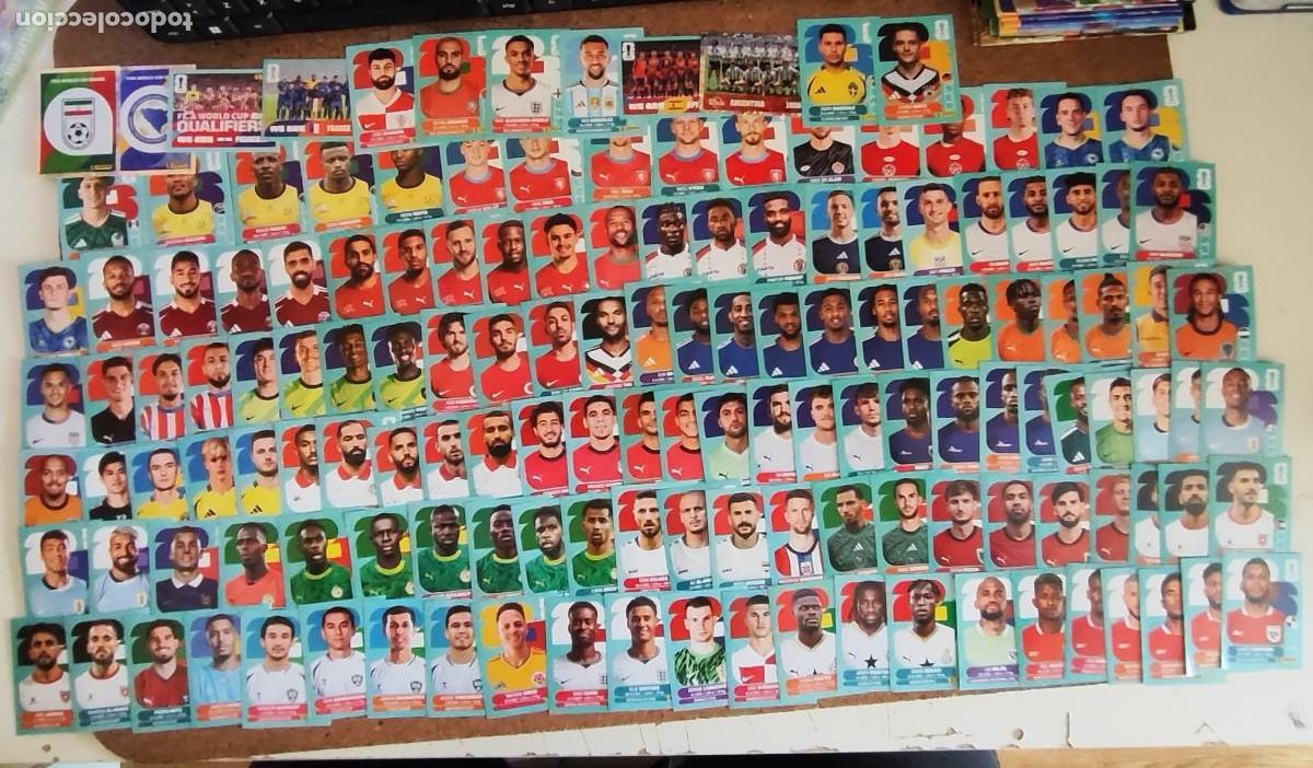 Cromos de F&uacute;tbol: STICKERS FIFA WORLD CUP 2026 LOTE DE 160 STICKERS SIN REPETIR # PANINI