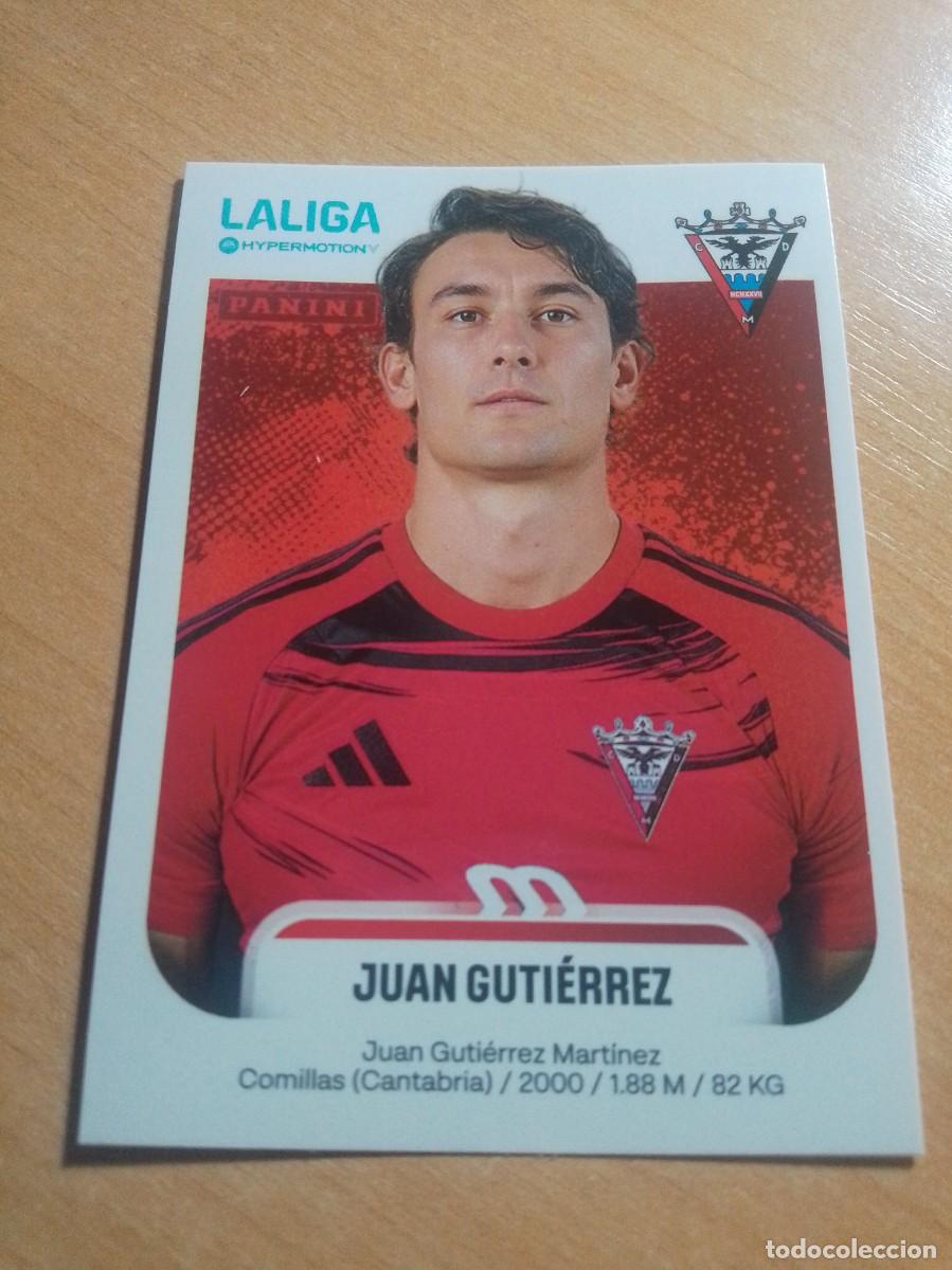 Cromos de F&uacute;tbol: 312 JUAN GUTIERREZ DEL MIRANDES 2&ordf; DIVISION HYPERMOTION 25 26 PANINI 2025 2026 NUEVO
