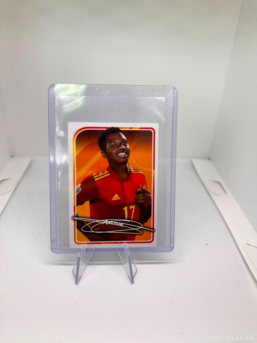 Cromos de F&uacute;tbol: Ansu Fati Espa&ntilde;a Firma Panini Carrefour Album Seleccion