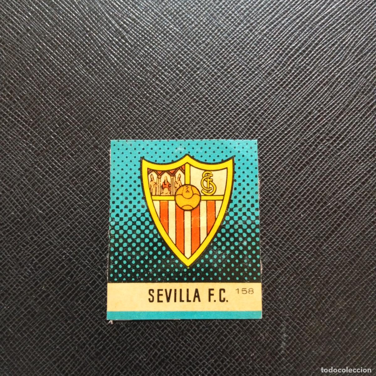 Cromos de F&uacute;tbol: 158 ESCUDO SEVILLA BRUGUERA CAMPEONES 1957 1958 CROMO FUTBOL 57 58 - DESPEGADO - A43 PG1
