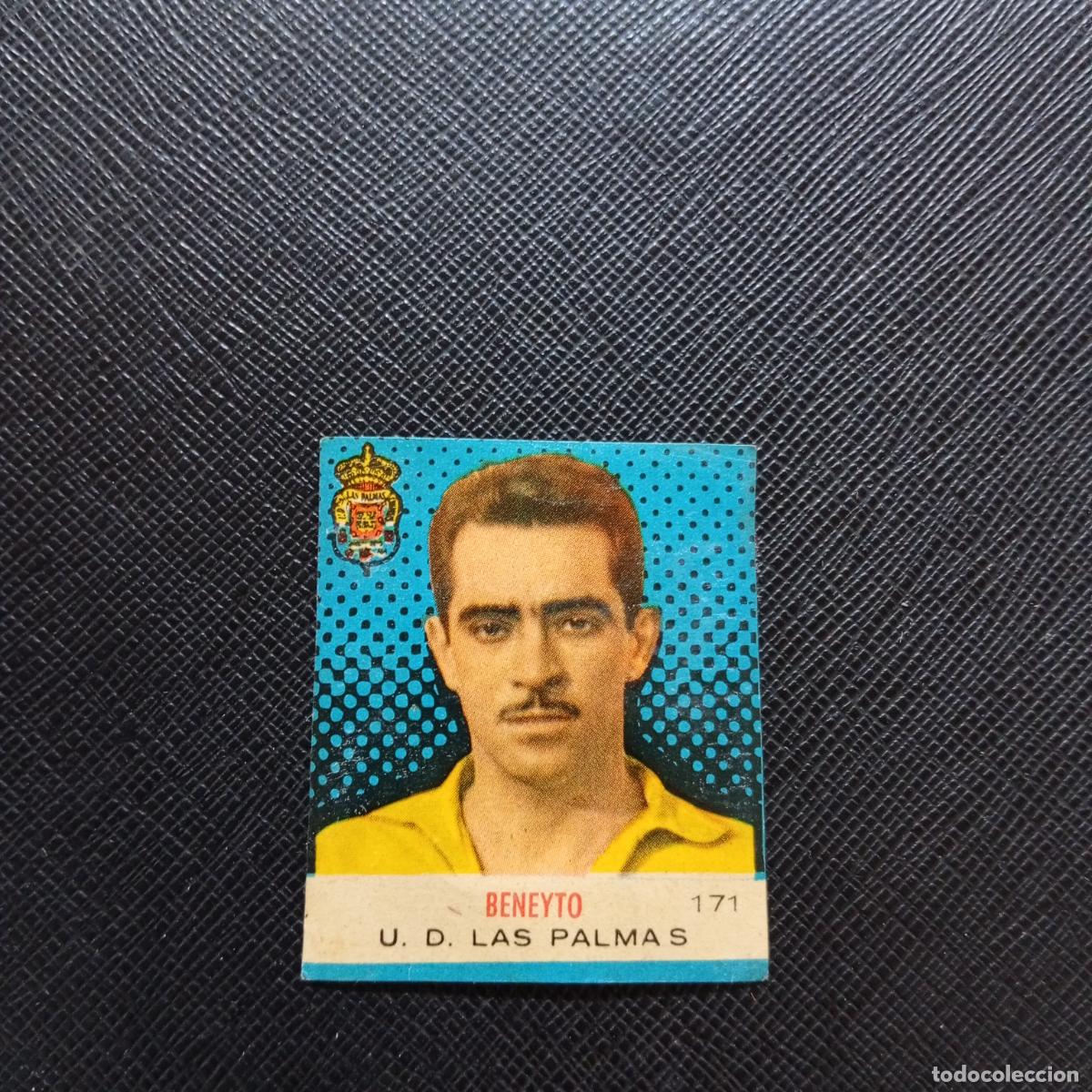 Cromos de F&uacute;tbol: 171 BENEYTO LAS PALMAS BRUGUERA CAMPEONES 1957 1958 CROMO FUTBOL 57 58 - DESPEGADO - A43 PG9