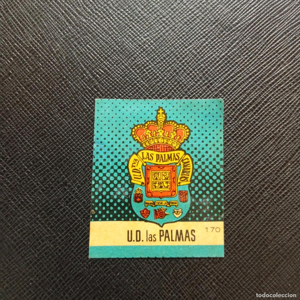 Cromos de F&uacute;tbol: 170 ESCUDO LAS PALMAS BRUGUERA CAMPEONES 1957 1958 CROMO FUTBOL 57 58 - DESPEGADO - A43 PG10