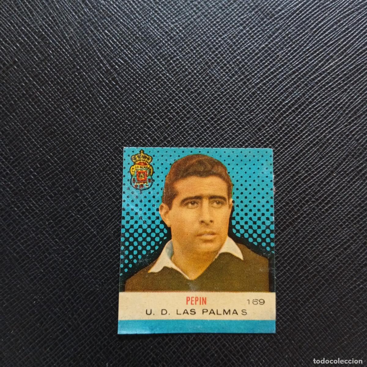 Cromos de F&uacute;tbol: 169 PEPIN LAS PALMAS BRUGUERA CAMPEONES 1957 1958 CROMO FUTBOL 57 58 - DESPEGADO - A43 PG11