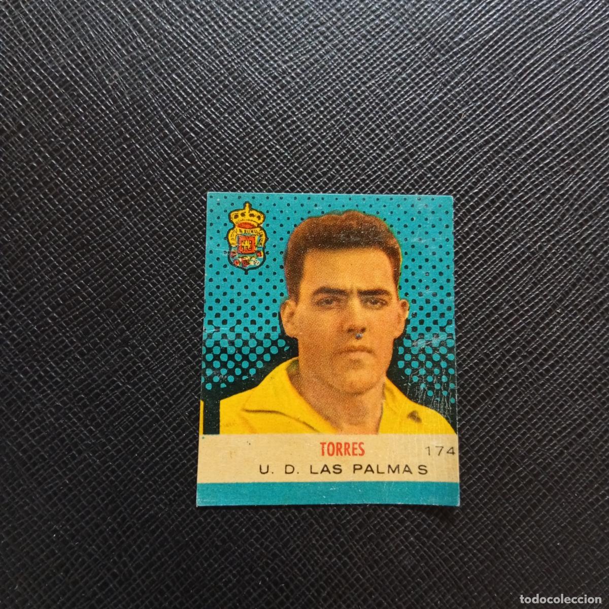 Cromos de F&uacute;tbol: 174 TORRES LAS PALMAS BRUGUERA CAMPEONES 1957 1958 CROMO FUTBOL 57 58 - DESPEGADO - A43 PG11