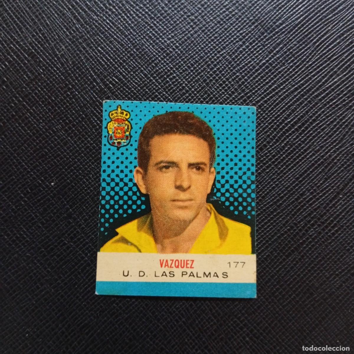Cromos de F&uacute;tbol: 177 VAZQUEZ LAS PALMAS BRUGUERA CAMPEONES 1957 1958 CROMO FUTBOL 57 58 - DESPEGADO - A43 PG11