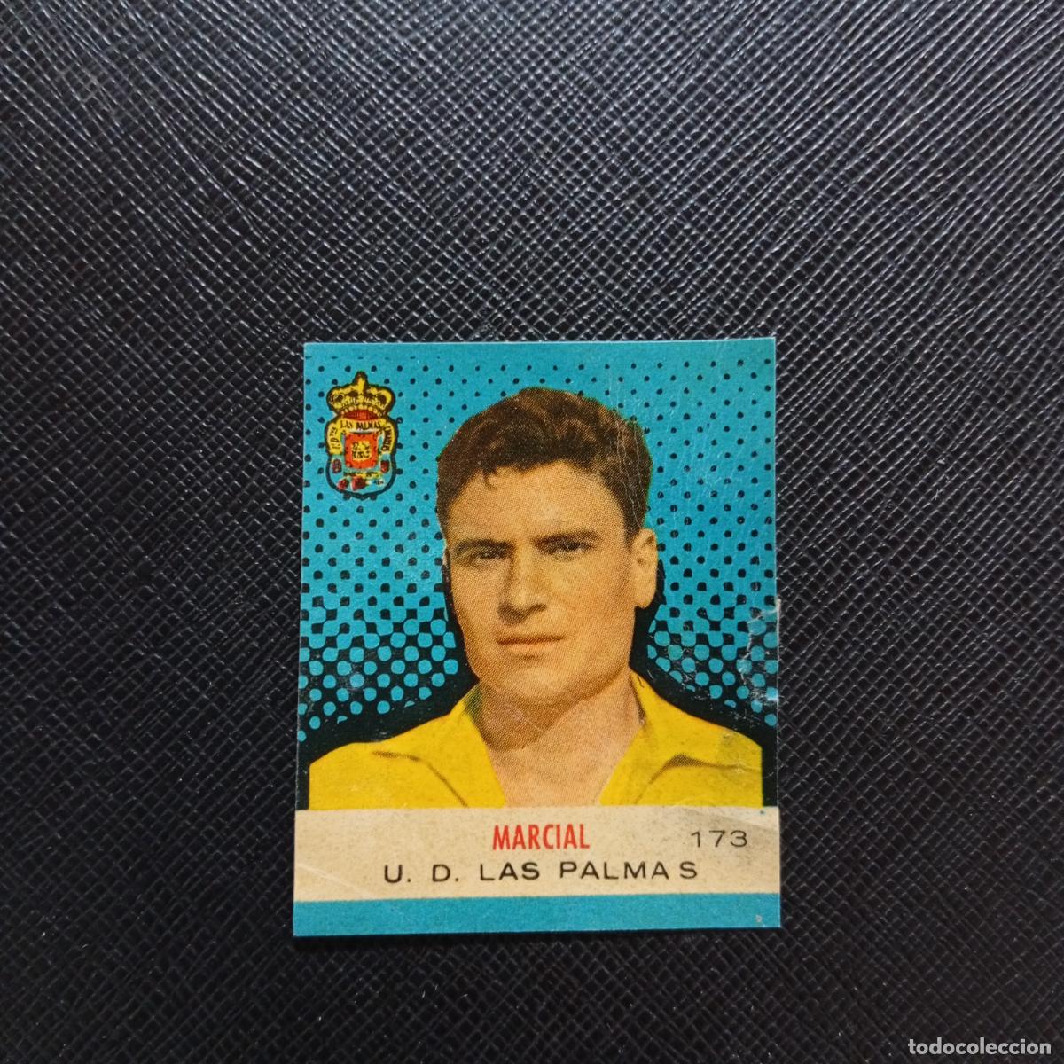 Cromos de F&uacute;tbol: 173 MARCIAL LAS PALMAS BRUGUERA CAMPEONES 1957 1958 CROMO FUTBOL 57 58 - DESPEGADO - A43 PG11