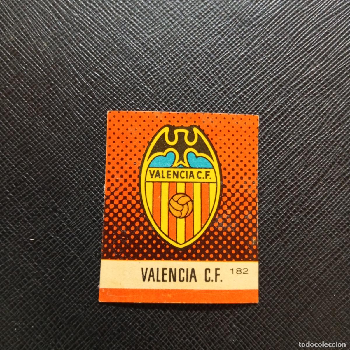 Fu&szlig;ball-Sticker: 182 ESCUDO VALENCIA BRUGUERA CAMPEONES 1957 1958 CROMO FUTBOL 57 58 - DESPEGADO - A43 PG13