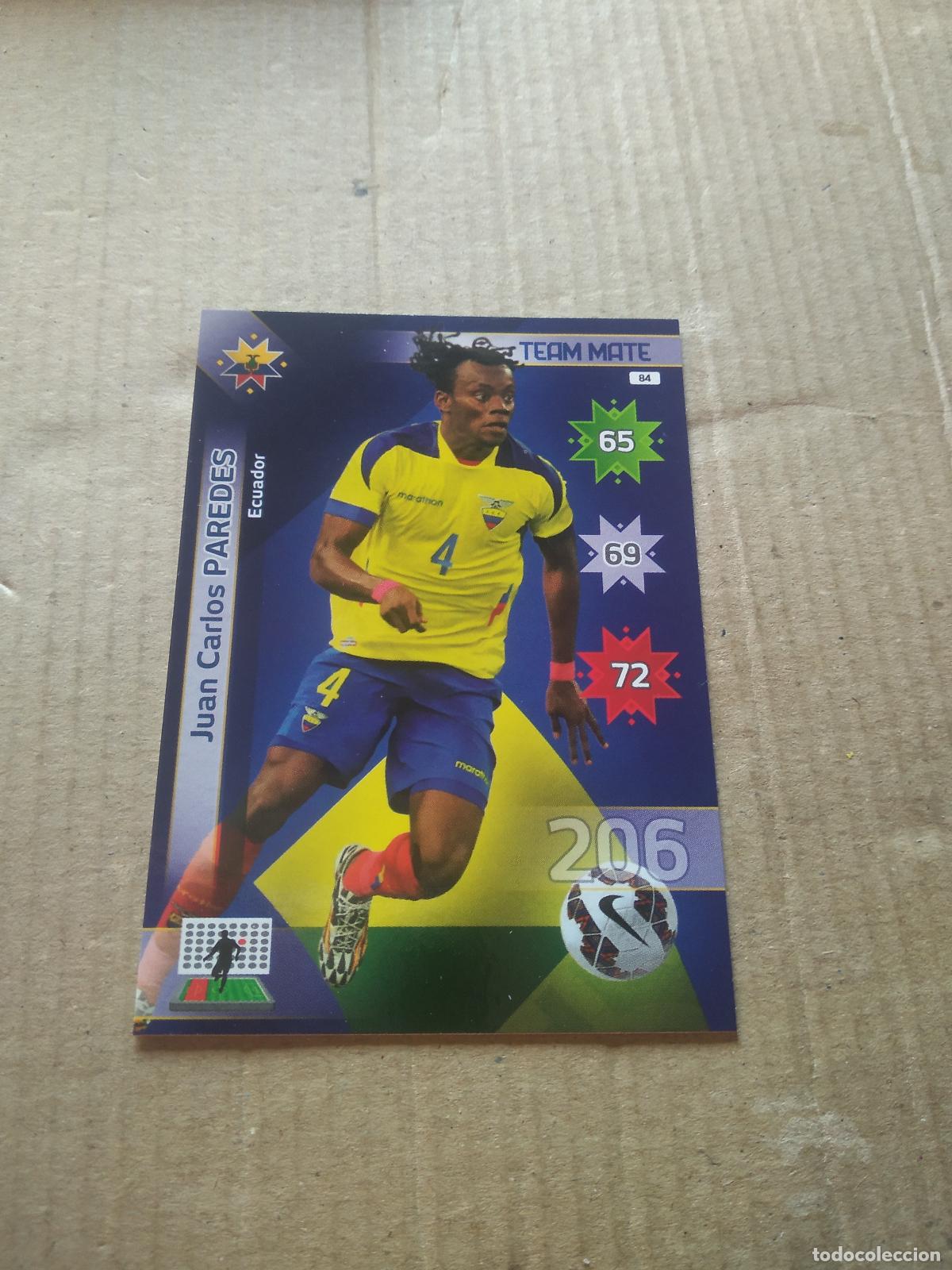 Fu&szlig;ball-Sticker: 84 JUAN CARLOS PAREDES ECUADOR CROMO FUTBOL PANINI COPA AMERICA 2015 ADRENALYN