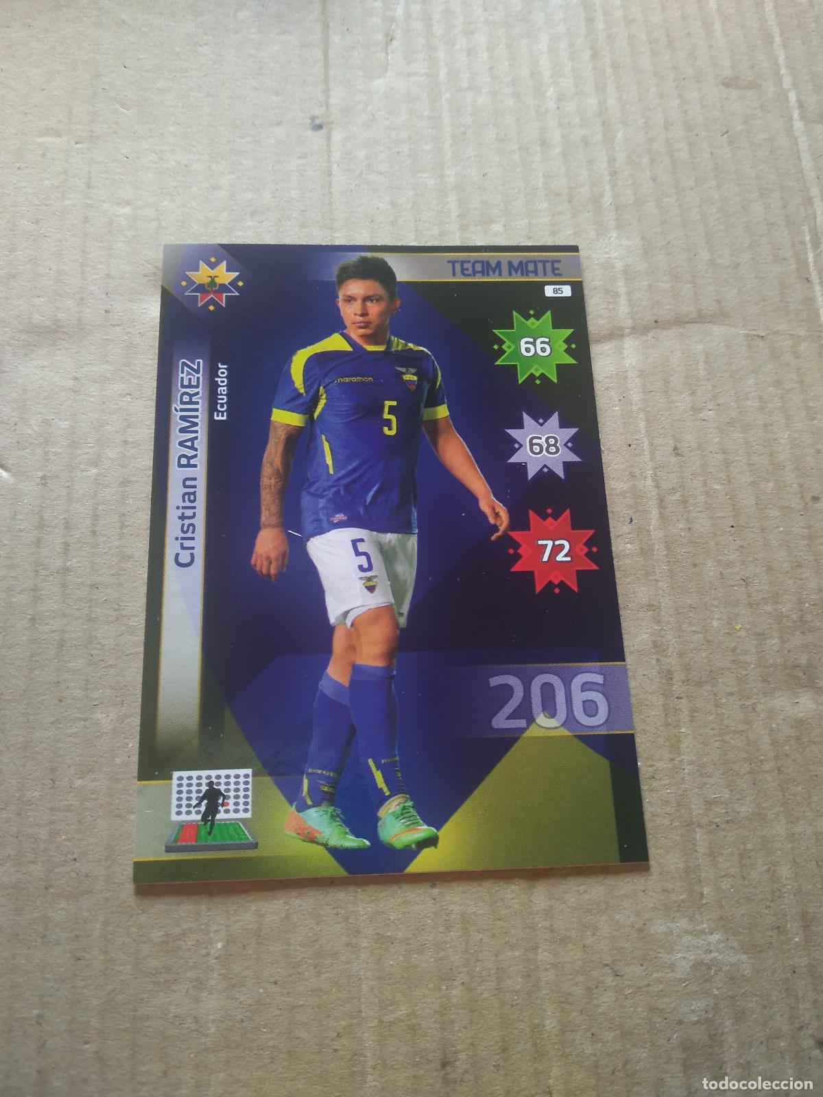 Fu&szlig;ball-Sticker: 85 CRISTIAN RAMIREZ ECUADOR CROMO FUTBOL PANINI COPA AMERICA 2015 ADRENALYN