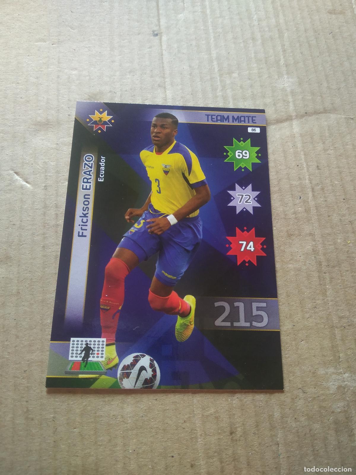 Fu&szlig;ball-Sticker: 86 FRICKSON ERAZO ECUADOR CROMO FUTBOL PANINI COPA AMERICA 2015 ADRENALYN