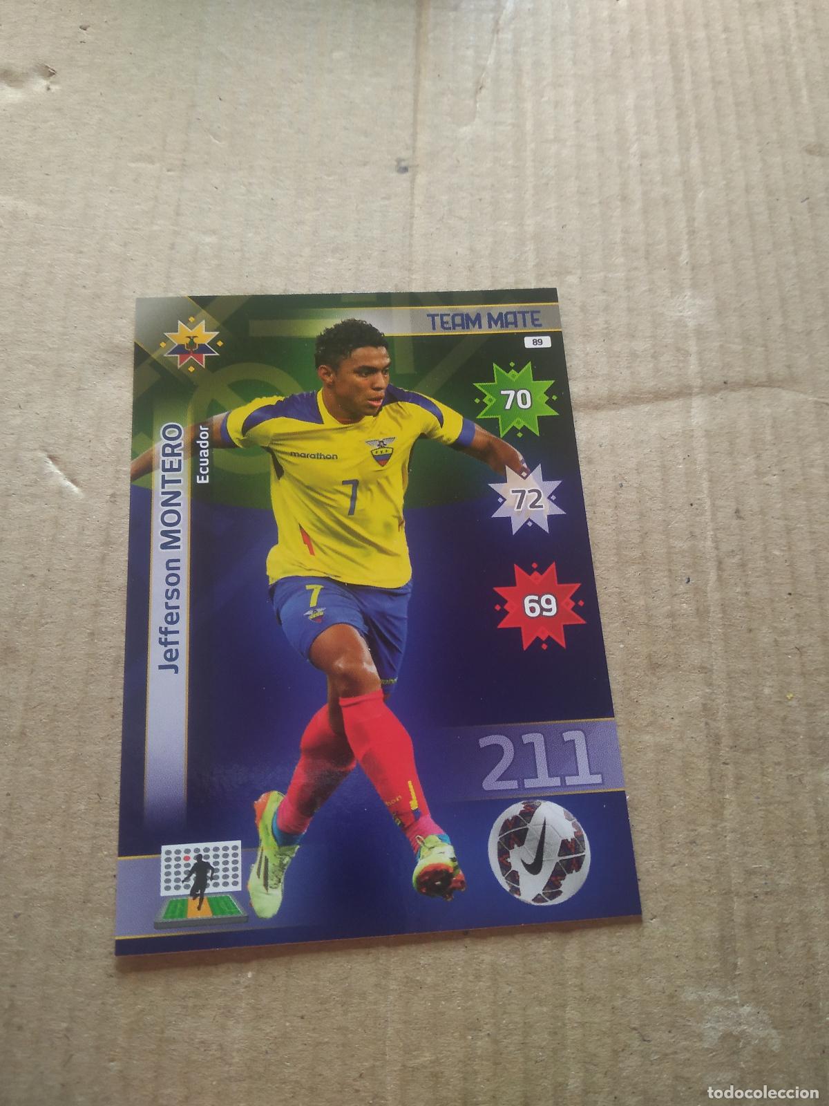 Fu&szlig;ball-Sticker: 89 JEFFERSON MONTERO ECUADOR CROMO FUTBOL PANINI COPA AMERICA 2015 ADRENALYN
