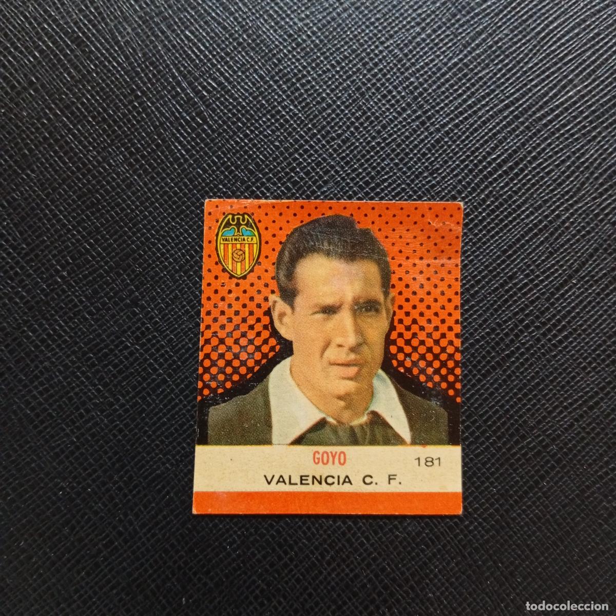 Fu&szlig;ball-Sticker: 181 GOYO VALENCIA BRUGUERA CAMPEONES 1957 1958 CROMO FUTBOL 57 58 - DESPEGADO - A43 PG14
