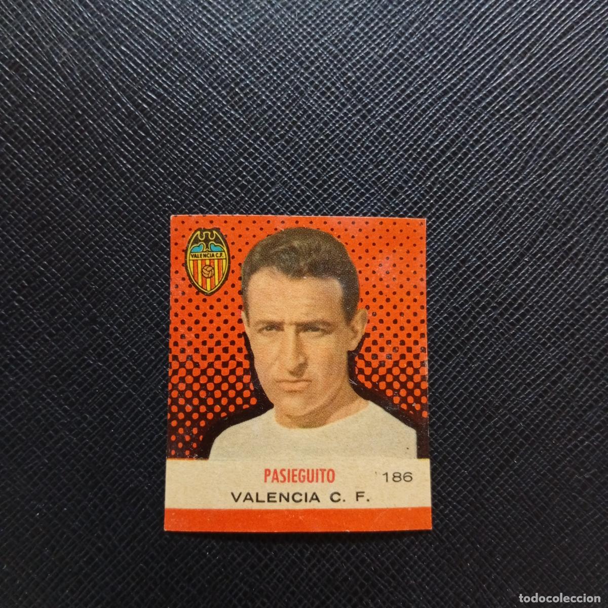 Fu&szlig;ball-Sticker: 186 PASIEGUITO VALENCIA BRUGUERA CAMPEONES 1957 1958 CROMO FUTBOL 57 58 - DESPEGADO - A43 PG16