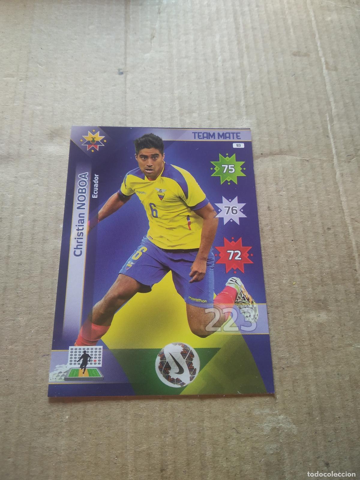 Fu&szlig;ball-Sticker: 93 CHRISTIAN NOBOA ECUADOR CROMO FUTBOL PANINI COPA AMERICA 2015 ADRENALYN