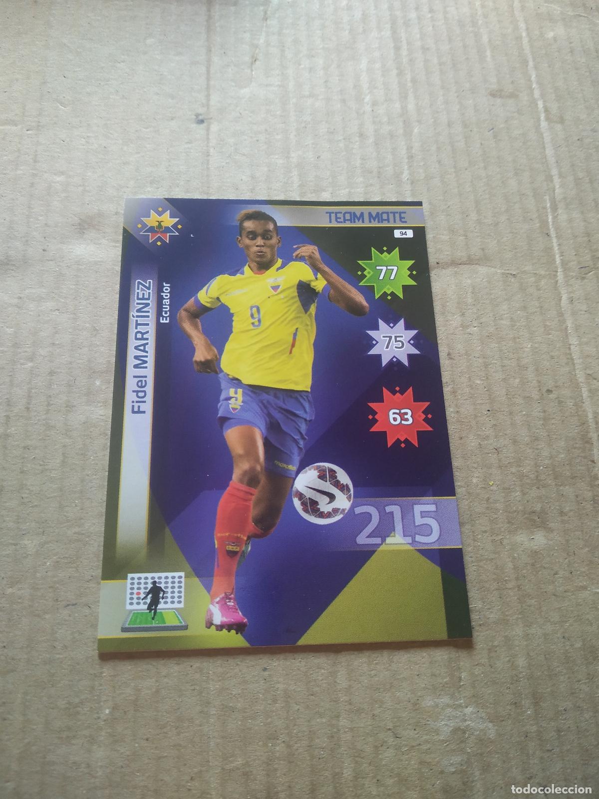 Fu&szlig;ball-Sticker: 94 FIDEL MARTINEZ ECUADOR CROMO FUTBOL PANINI COPA AMERICA 2015 ADRENALYN