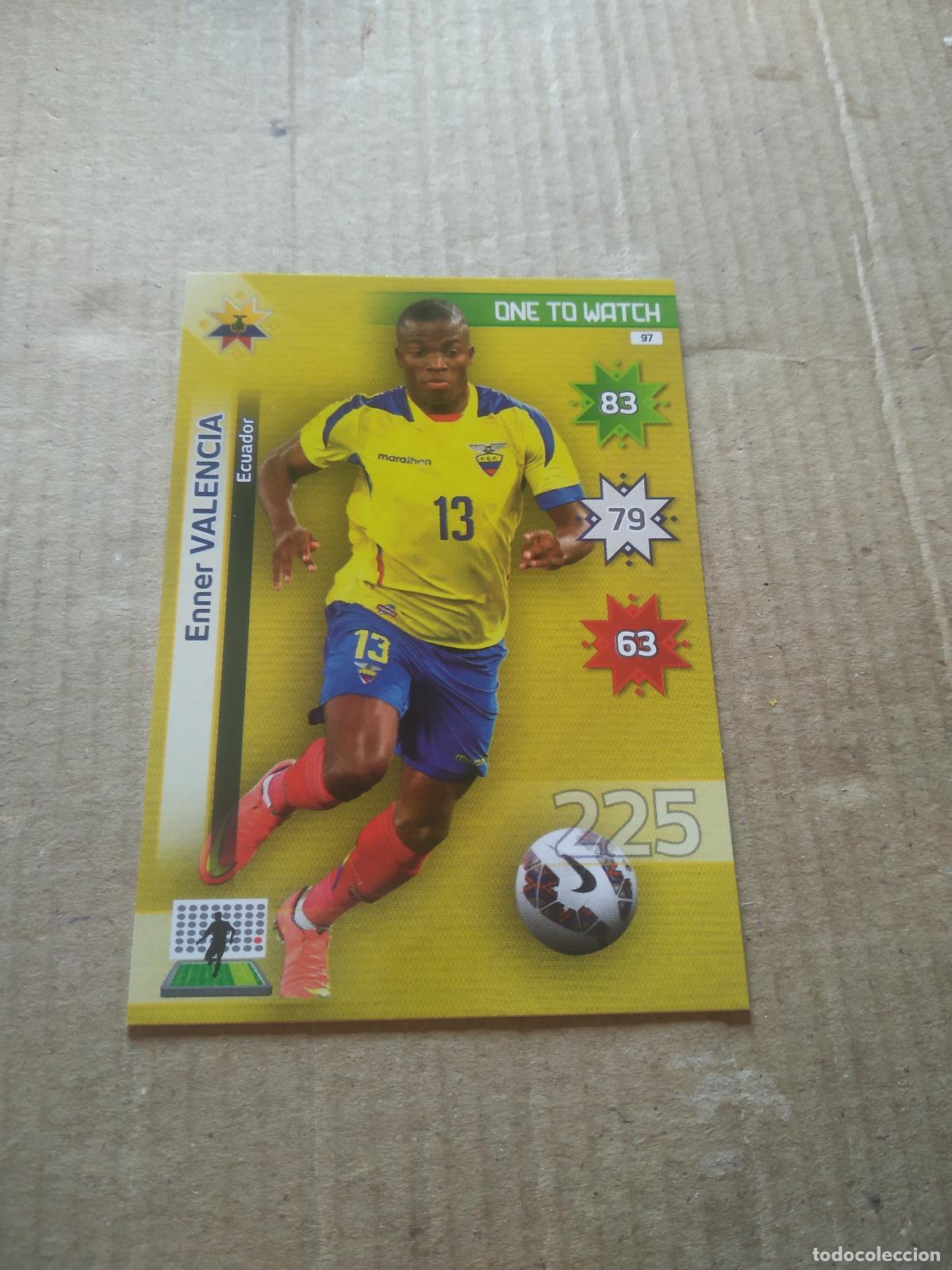 Cromos de f&uacute;tbol: 97 ENNER VALENCIA ECUADOR CROMO FUTBOL PANINI COPA AMERICA 2015 ADRENALYN
