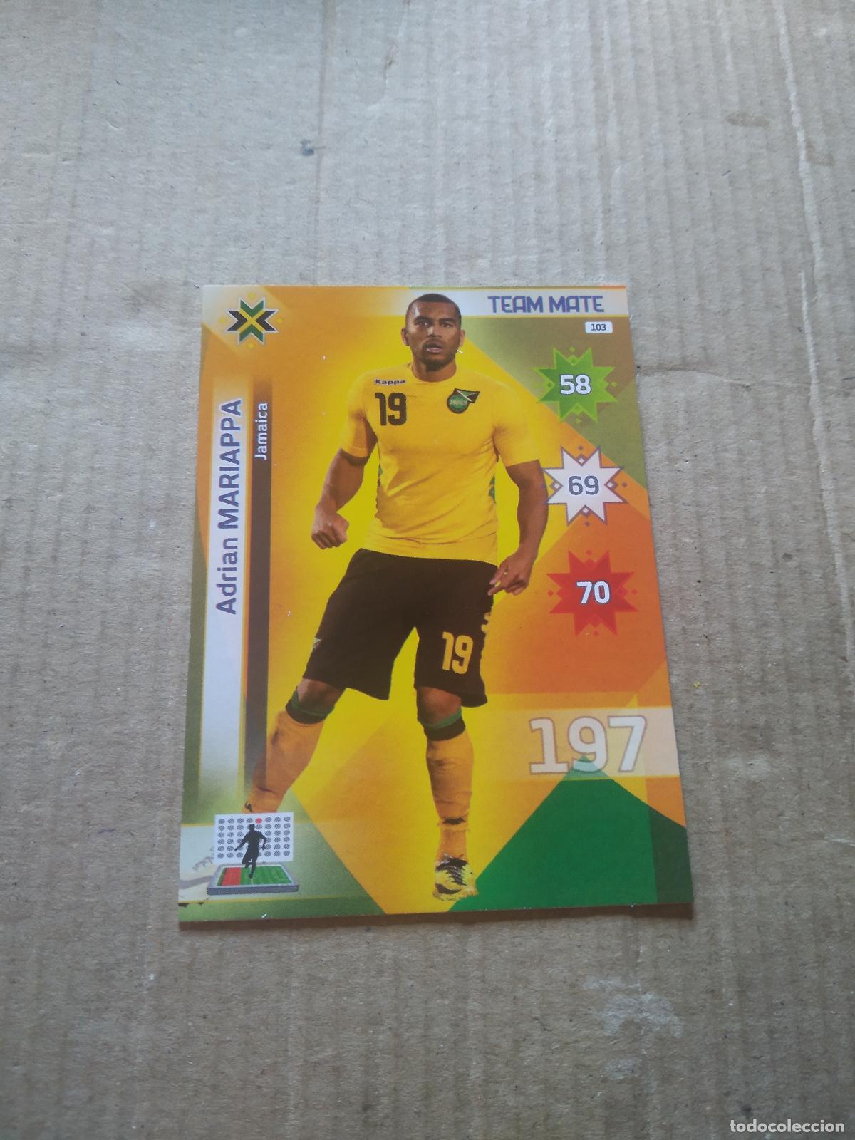 Cartes &agrave; collectionner de Football: 103 ADRIAN MARIAPPA JAMAICA CROMO FUTBOL PANINI COPA AMERICA 2015 ADRENALYN