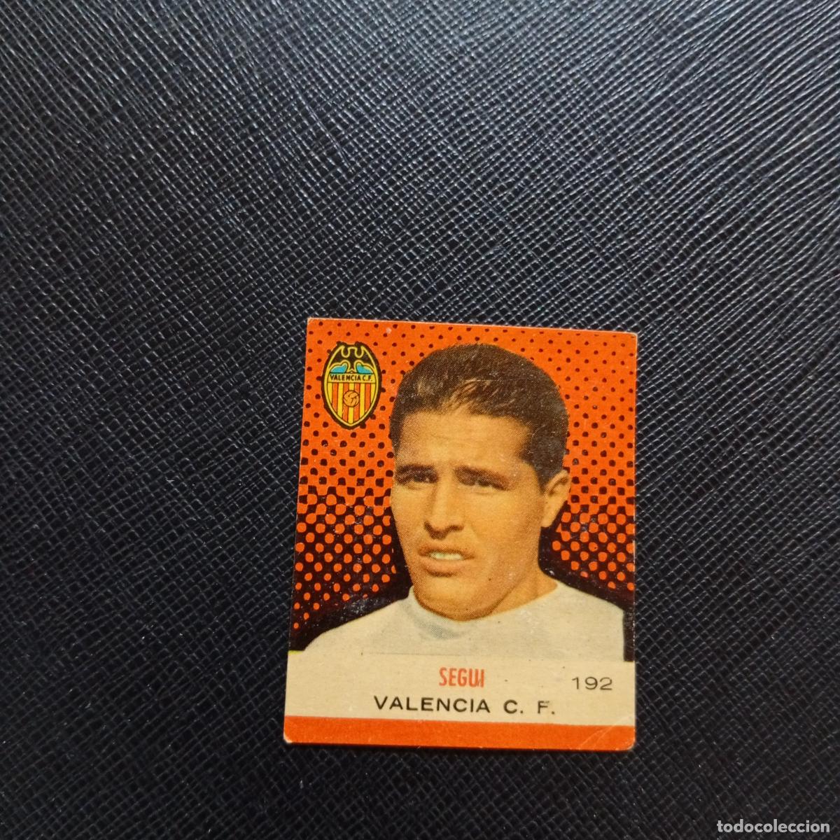Cromos de F&uacute;tbol: 192 SIGUI VALENCIA BRUGUERA CAMPEONES 1957 1958 CROMO FUTBOL 57 58 - DESPEGADO - A43 PG21
