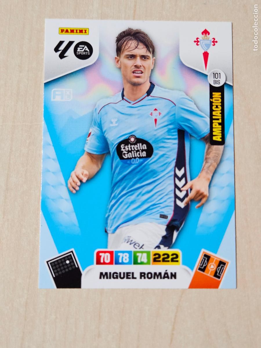 Cromos de F&uacute;tbol: FICHA N&ordm; BIS 101 MIGUEL ROMAN - ADRENALYN 25 26 - PANINI 2025 - 26 - CROMO - AMPLIACION