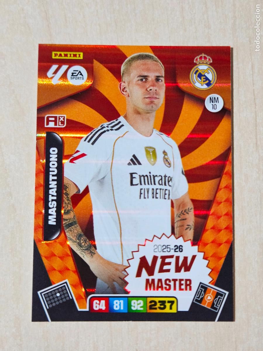 Fu&szlig;ball-Sticker: FICHA N&ordm; 10 MASTANTUONO - ADRENALYN 25 26 - PANINI 2025 - 26 - CROMO - NEW MASTER