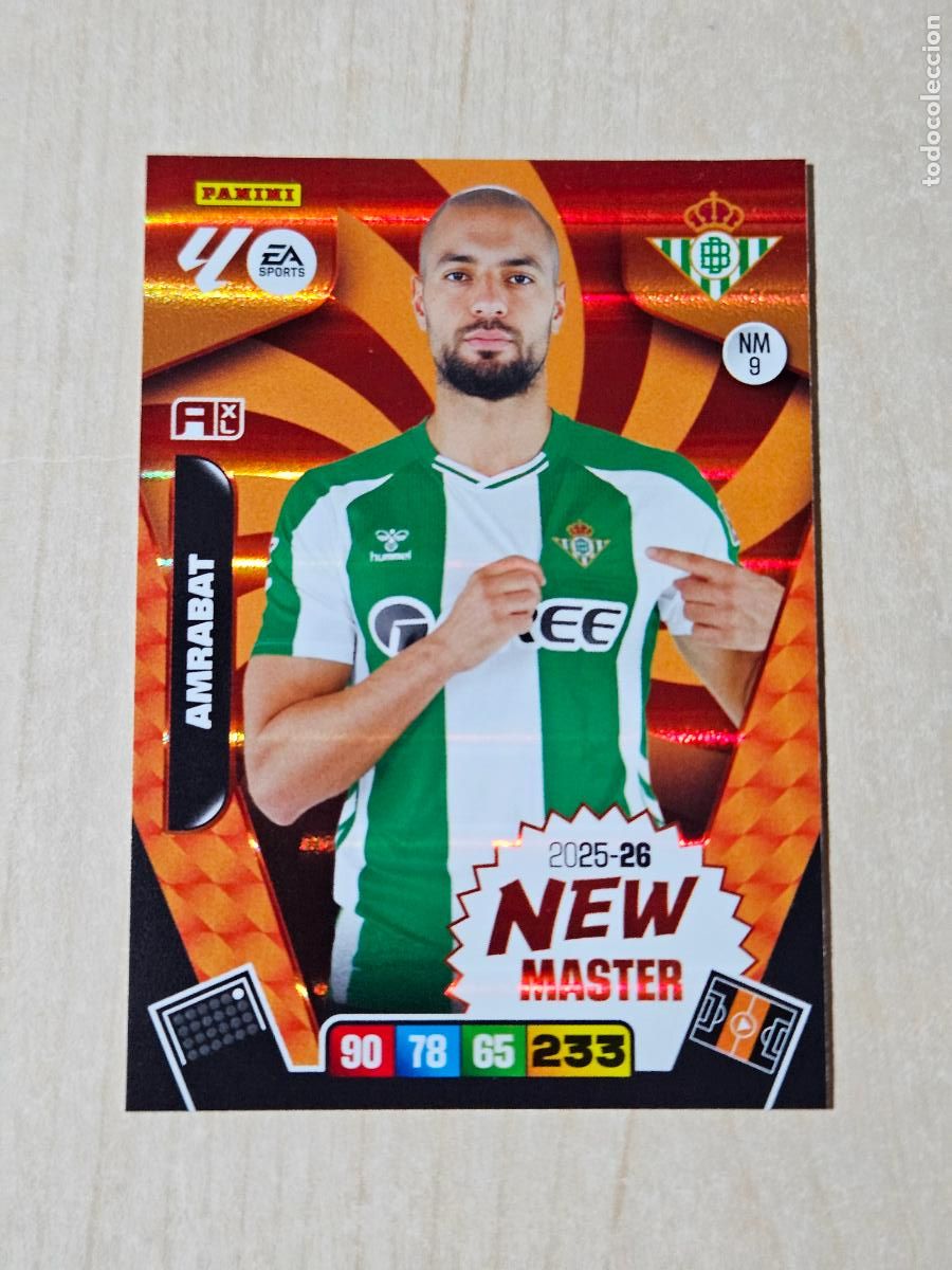 Fu&szlig;ball-Sticker: FICHA N&ordm; 9 AMRABAT - ADRENALYN 25 26 - PANINI 2025 - 26 - CROMO - NEW MASTER