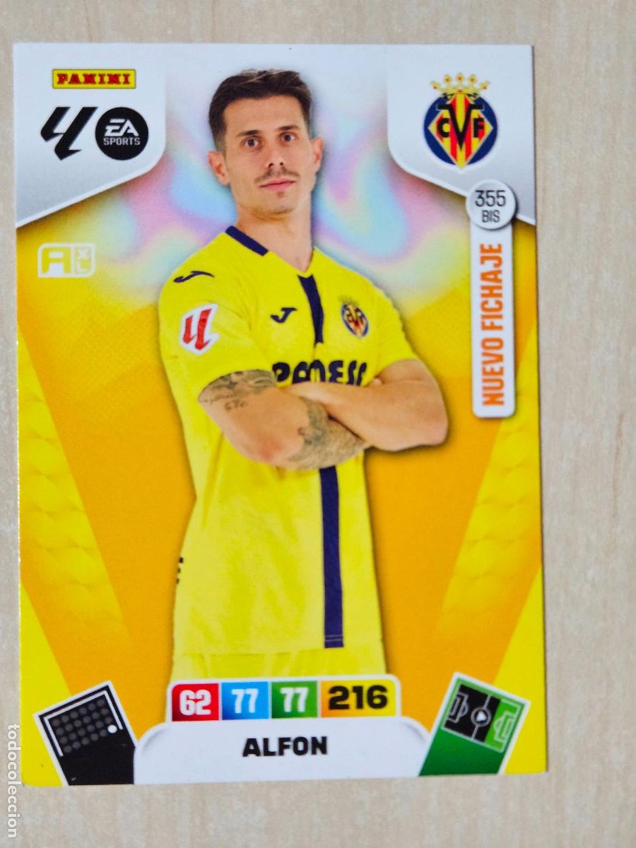 Cromos de F&uacute;tbol: FICHA N&ordm; BIS 355 ALFON - ADRENALYN 25 26 - PANINI 2025 - 26 - CROMO - NUEVO FICHAJE