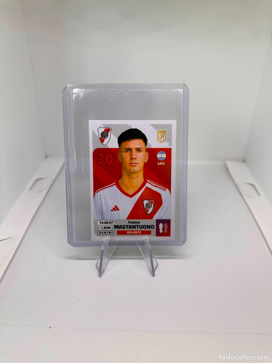 Cromos de F&uacute;tbol: Rookie Franco Mastantuono Riv10 River Plate Panini Futbol Argentino 2024