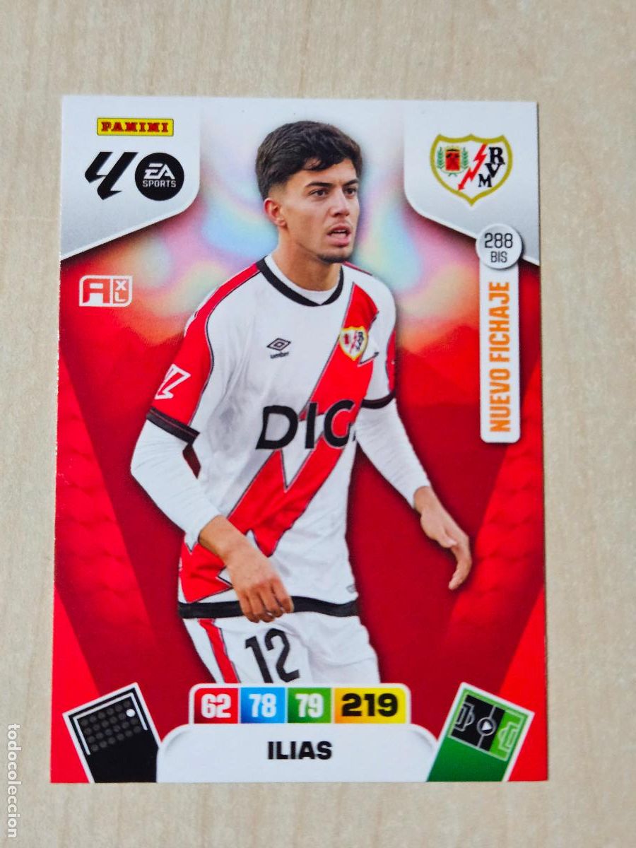 Fu&szlig;ball-Sticker: FICHA N&ordm; BIS 288 ILIAS - ADRENALYN 25 26 - PANINI 2025 - 26 - CROMO - NUEVO FICHAJE