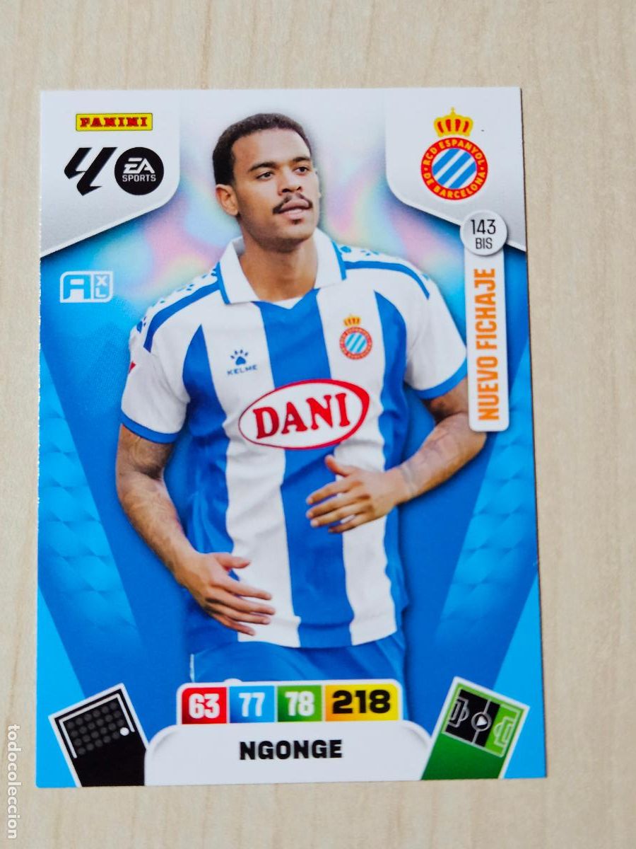 Cartes &agrave; collectionner de Football: FICHA N&ordm; BIS 143 NGONGE - ADRENALYN 25 26 - PANINI 2025 - 26 - CROMO - NUEVO FICHAJE