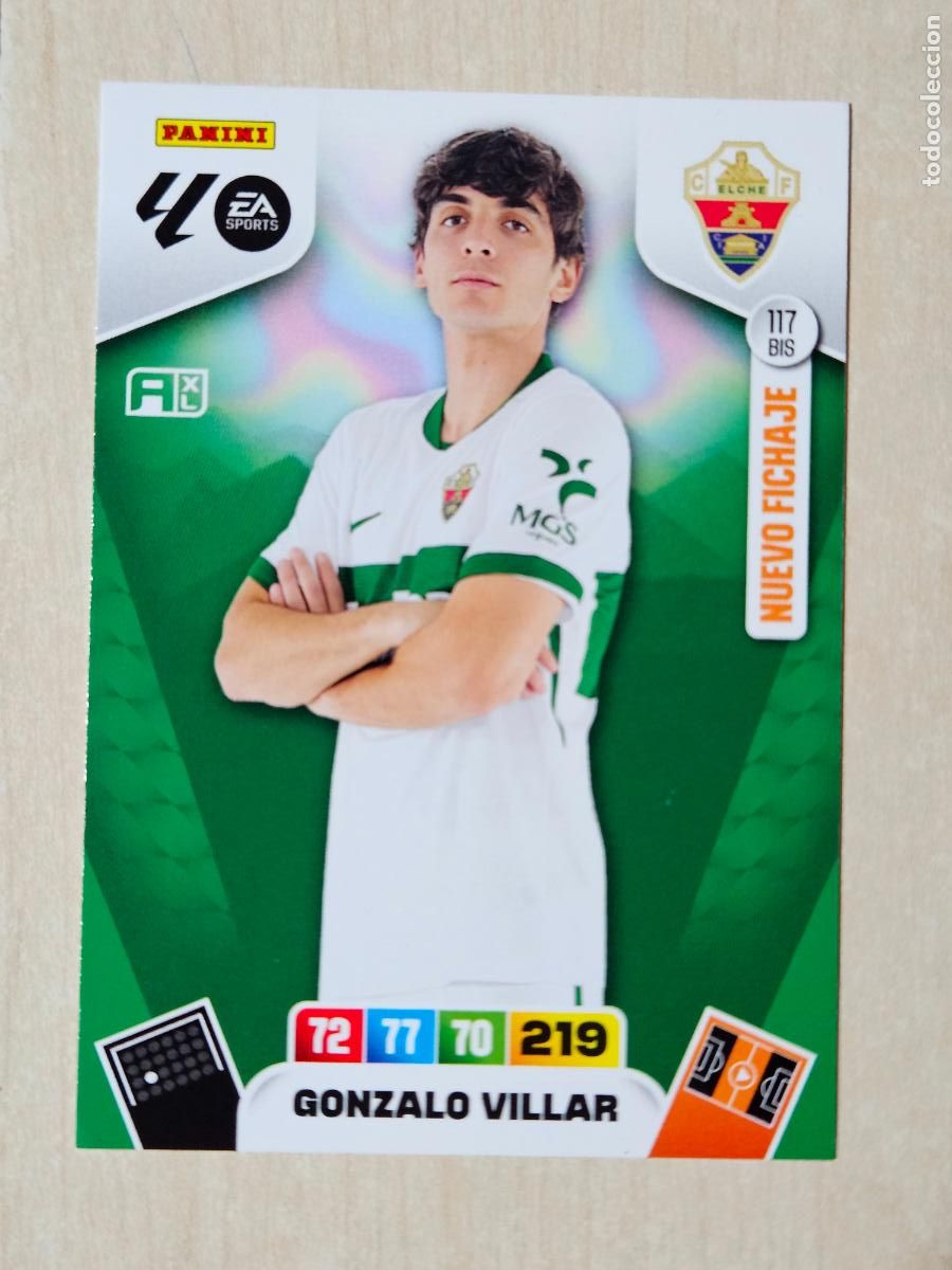 Cartes &agrave; collectionner de Football: FICHA N&ordm; BIS 117 GONZALO VILLAR - ADRENALYN 25 26 - PANINI 2025 - 26 - CROMO - NUEVO FICHAJE