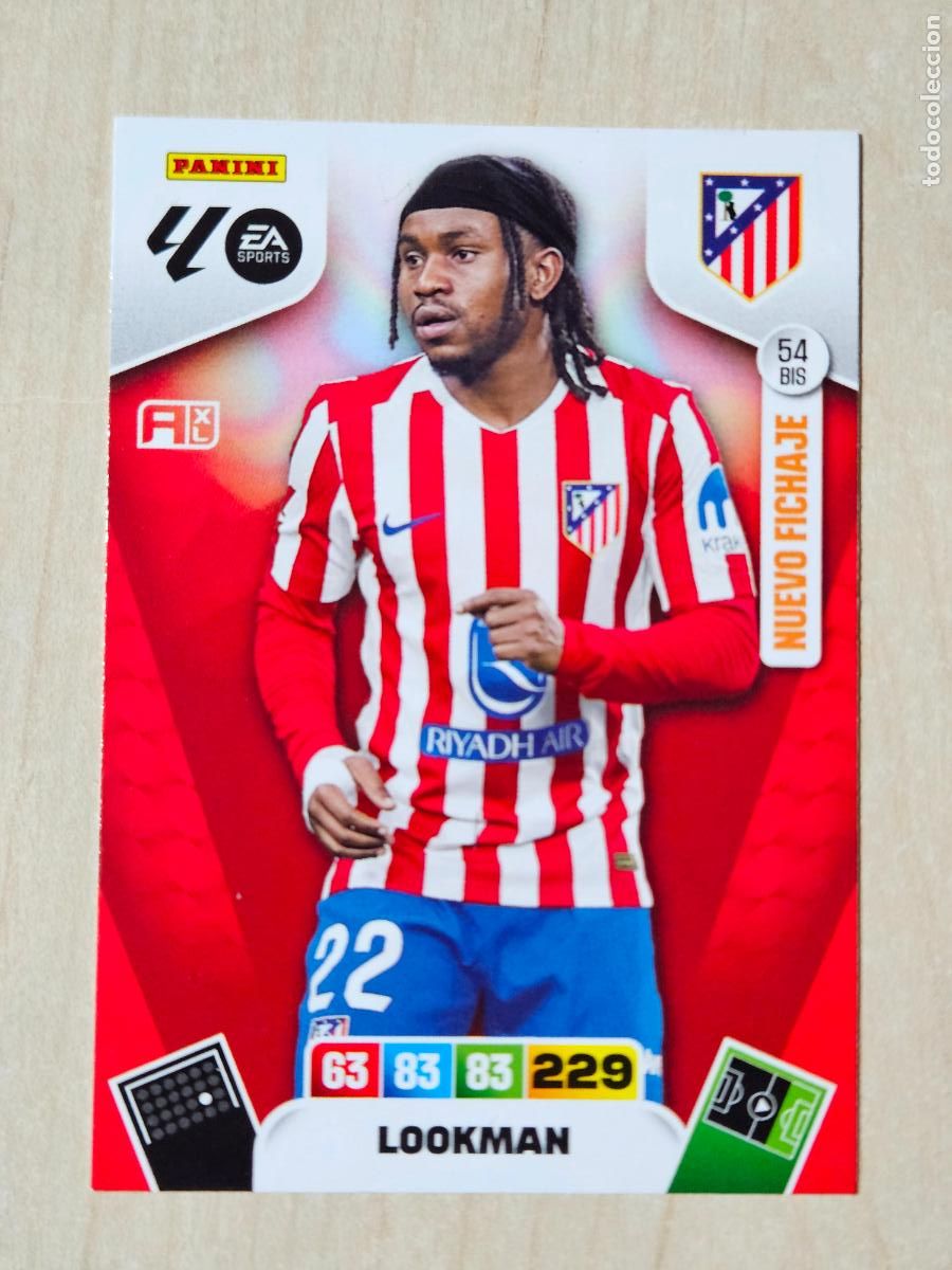 Cromos de F&uacute;tbol: FICHA N&ordm; BIS 54 LOOKMAN - ADRENALYN 25 26 - PANINI 2025 - 26 - CROMO - NUEVO FICHAJE
