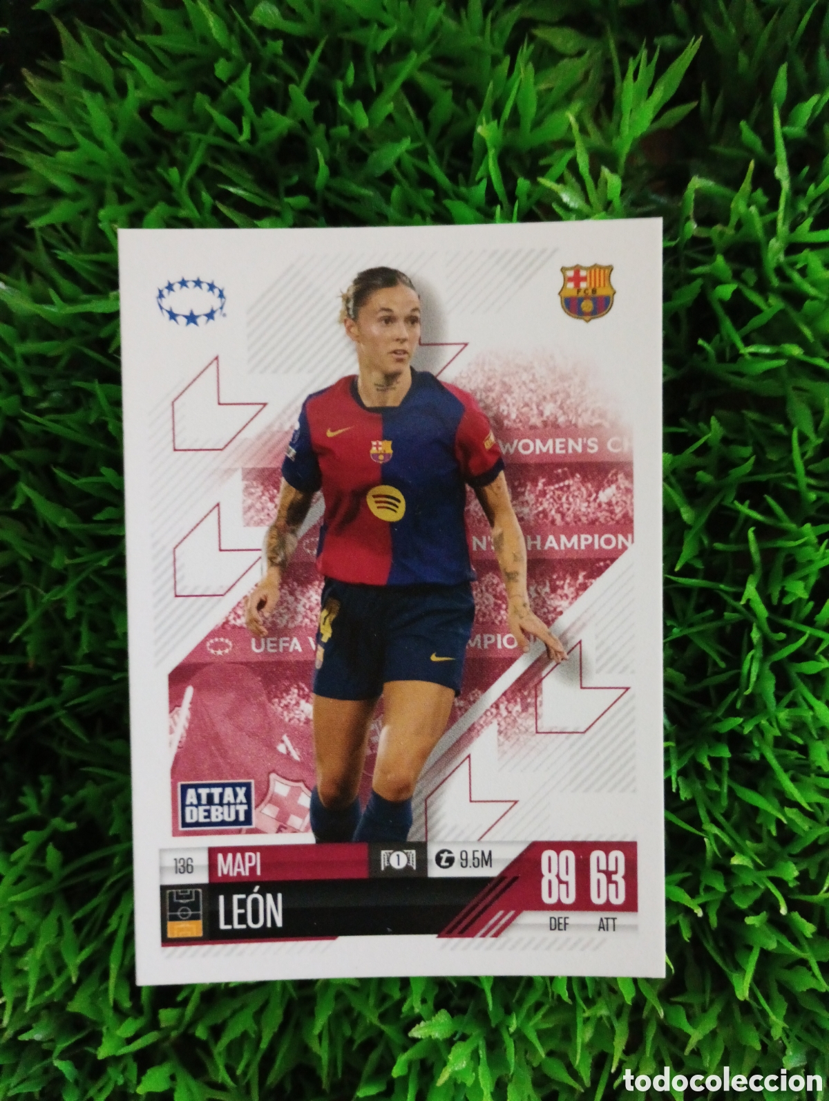 Cartes &agrave; collectionner de Football: Mapi Leon Barcelona Match Attax Extra 24-25 # 136