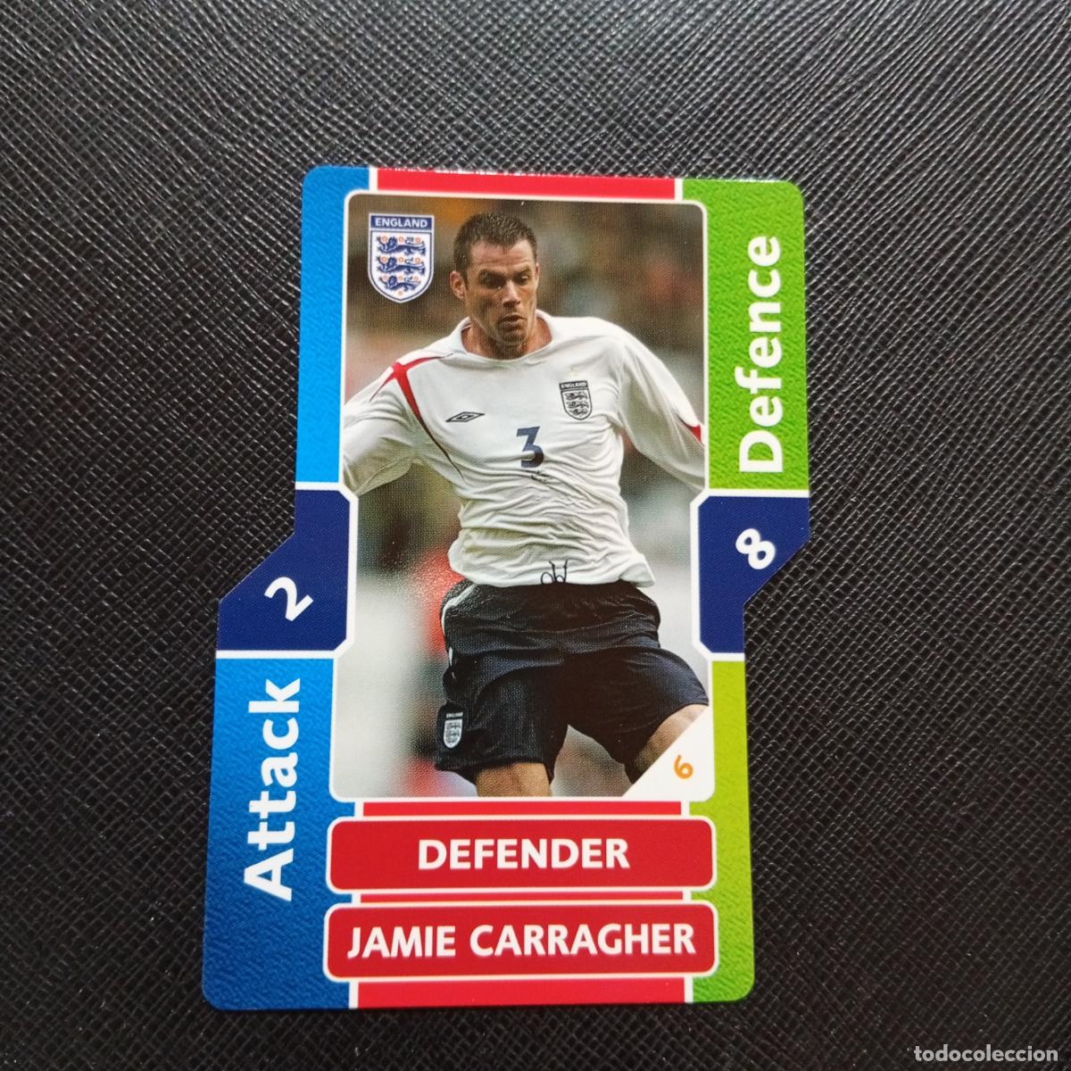 Figurine di Calcio: JAIME CARRAGHER INGLATERRA TOPPS MATCH ATTAX MUNDIAL 2006 ALEMANIA CROMO FUTBOL 06 - A43 PG26